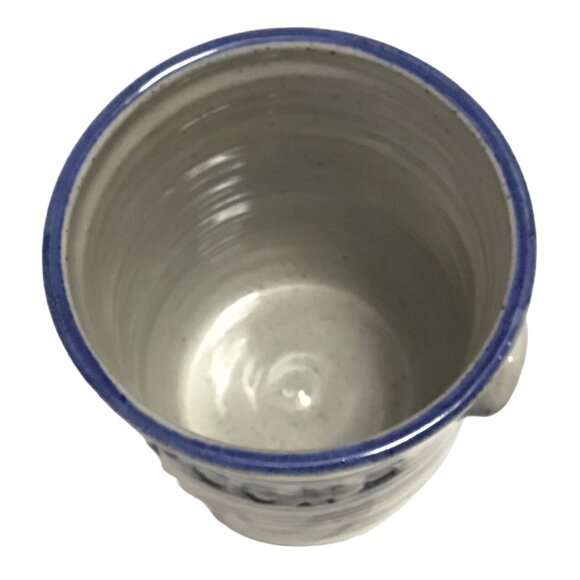 Hawkins Pottery Utensil Holder Bird Chicken Spoons Glazed Farmhouse Signed 6" - Picture 6 of 6